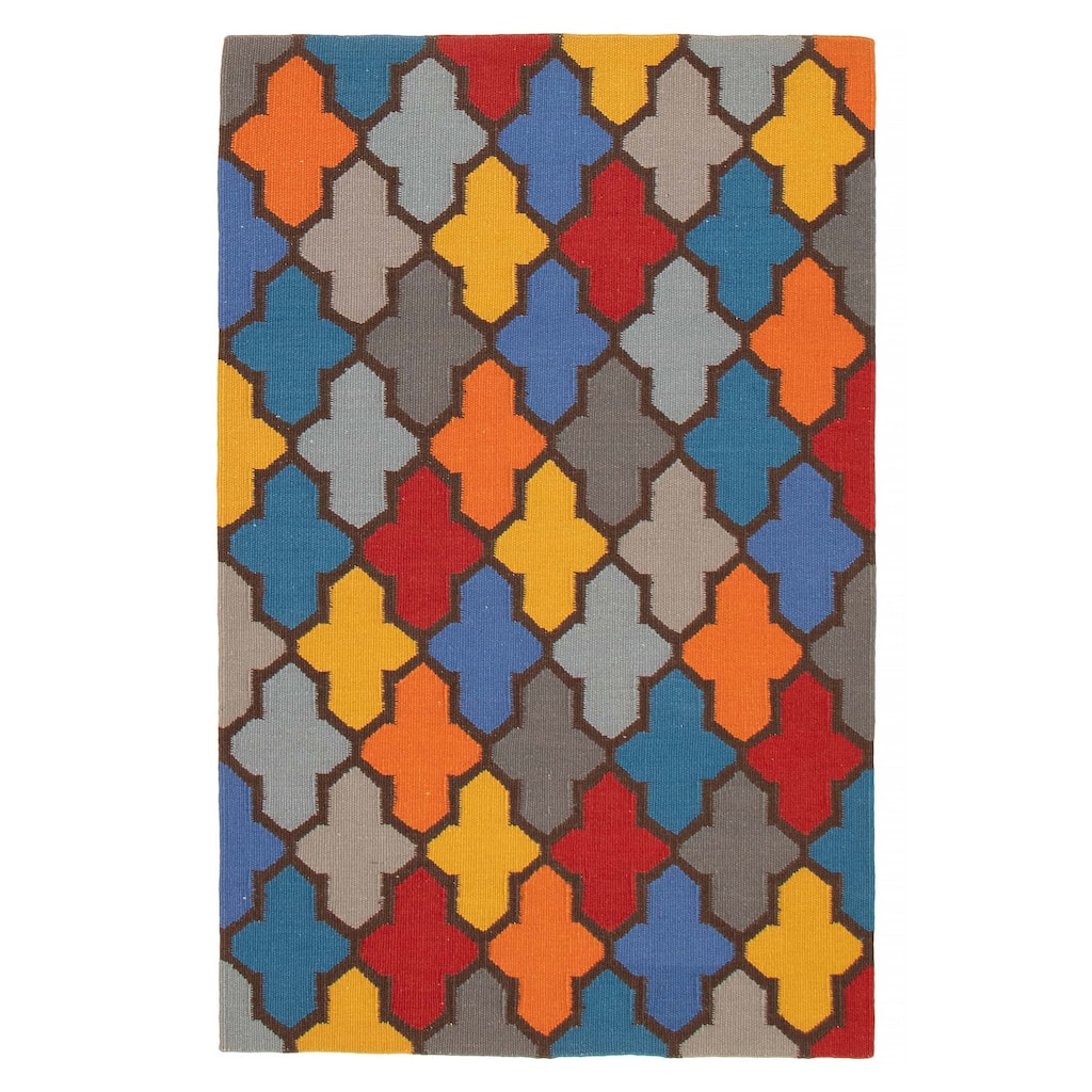 Ankara FW Multi Color Kilim 5'1" x 8'1" - 5'1 x 8'1