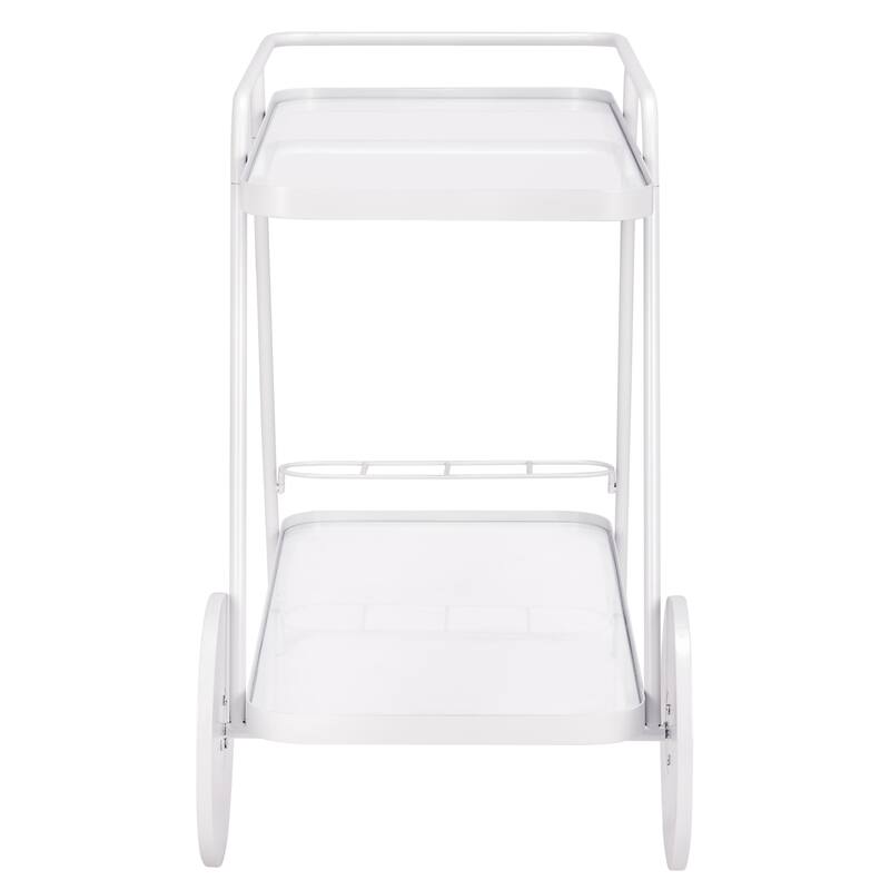 SAFAVIEH Home Zunia 2 Tier Bar Cart - 36"W x 19"D x 30"H