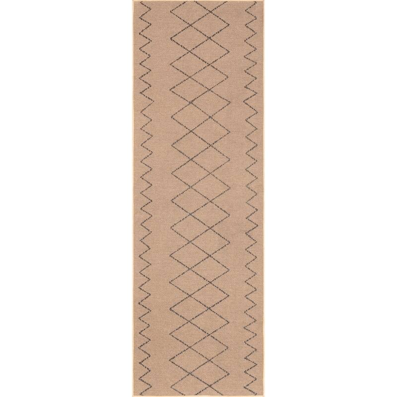 Nuloom Geometric SuperiorWash Easy-Jute Machine Washable Area Rug