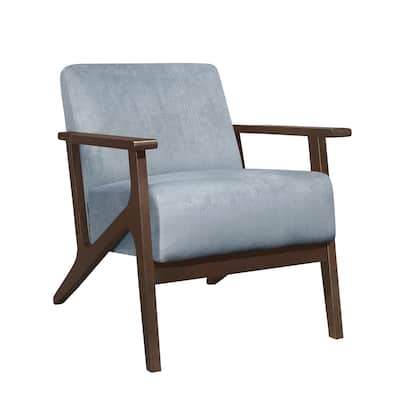 Modern Home Furniture 1pc Accent Chair Cushion Seat Back Upholstery Solid Wood Frame