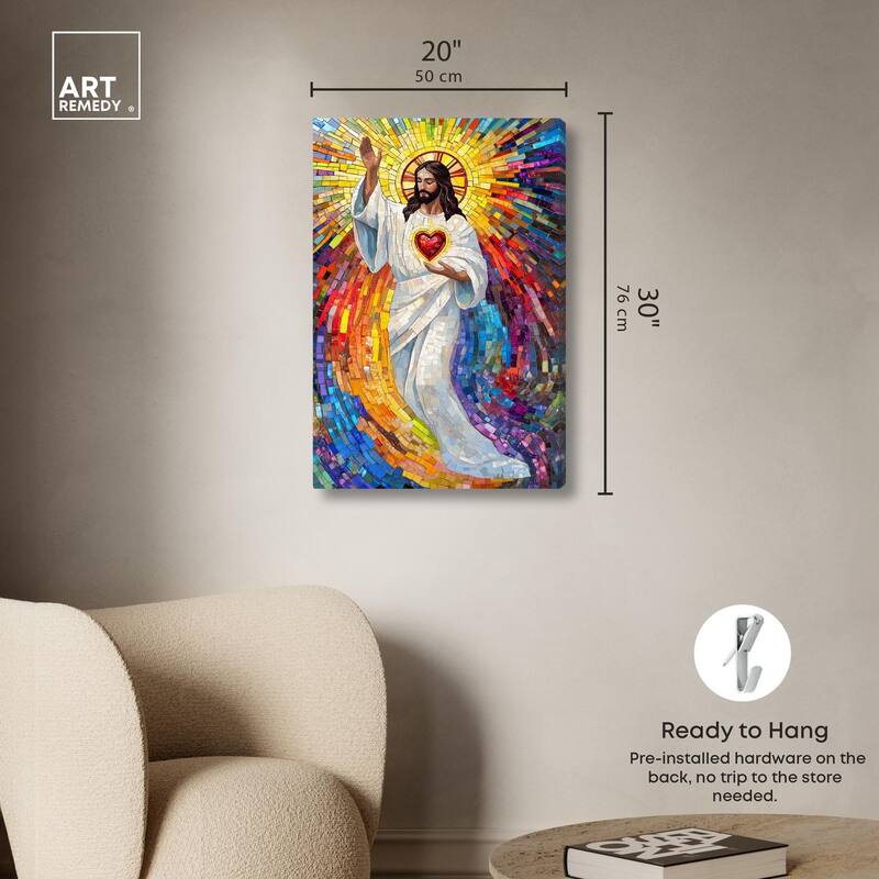 Blocks of Benediction II Canvas by Art Remedy, Gallery Wrapped