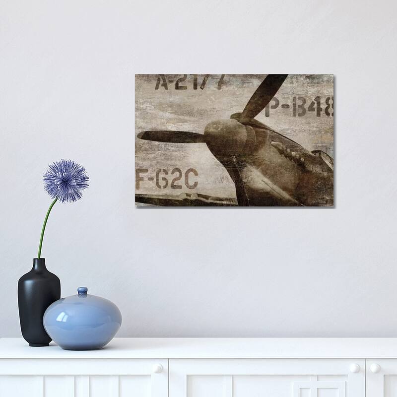 iCanvas "Vintage Airplane" by Dylan Matthews Canvas Print - 12x18x1.5