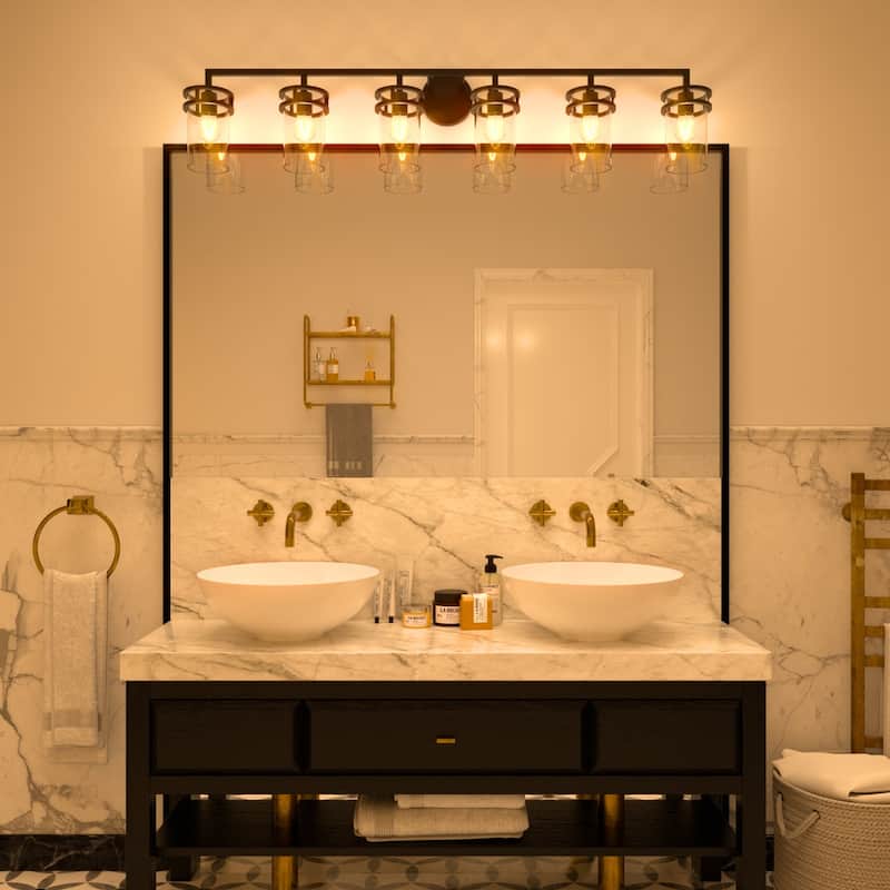Acroma 6 - Light Dimmable Bathroom Vanity Light Product Name - Matte Black