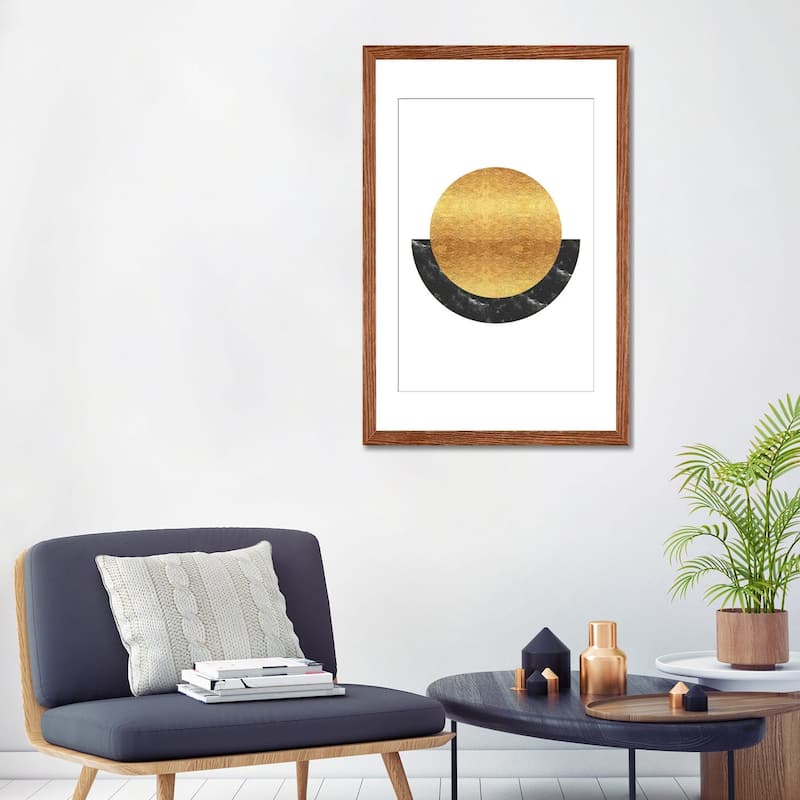 iCanvas "New Gold Sun Rising Abstract" by Nordic Print Studio