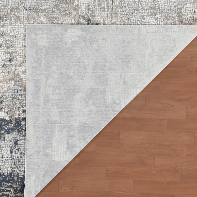 HomeRoots Abstract Contemporary Rectangle Area Rug
