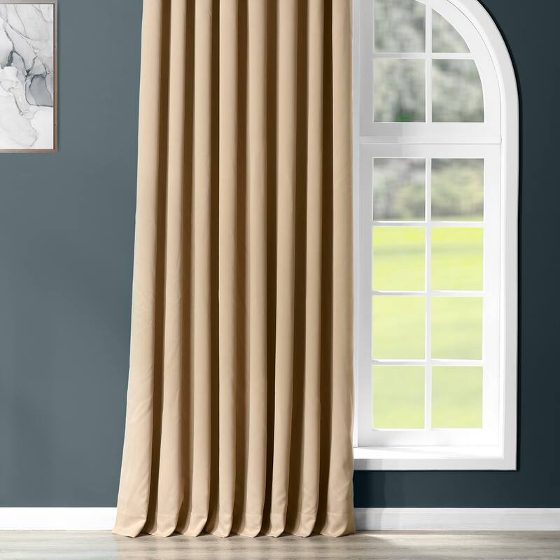 Exclusive Fabrics Extra Wide Room Darkening Grommet 96-inch Curtain (1 Panel)