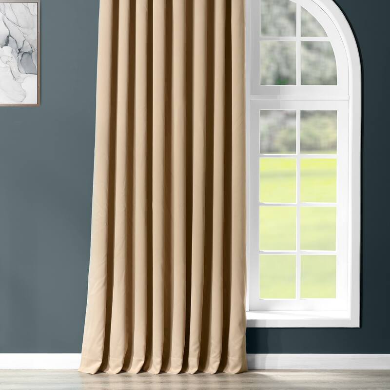 Exclusive Fabrics Extra Wide Room Darkening Grommet Curtain 120 Inch (1 Panel)