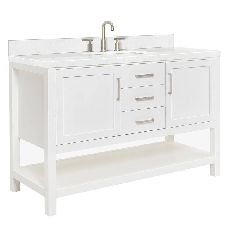 Ariel R054SCQRVO Bayhill 54" Free Standing Single Basin Vanity Set