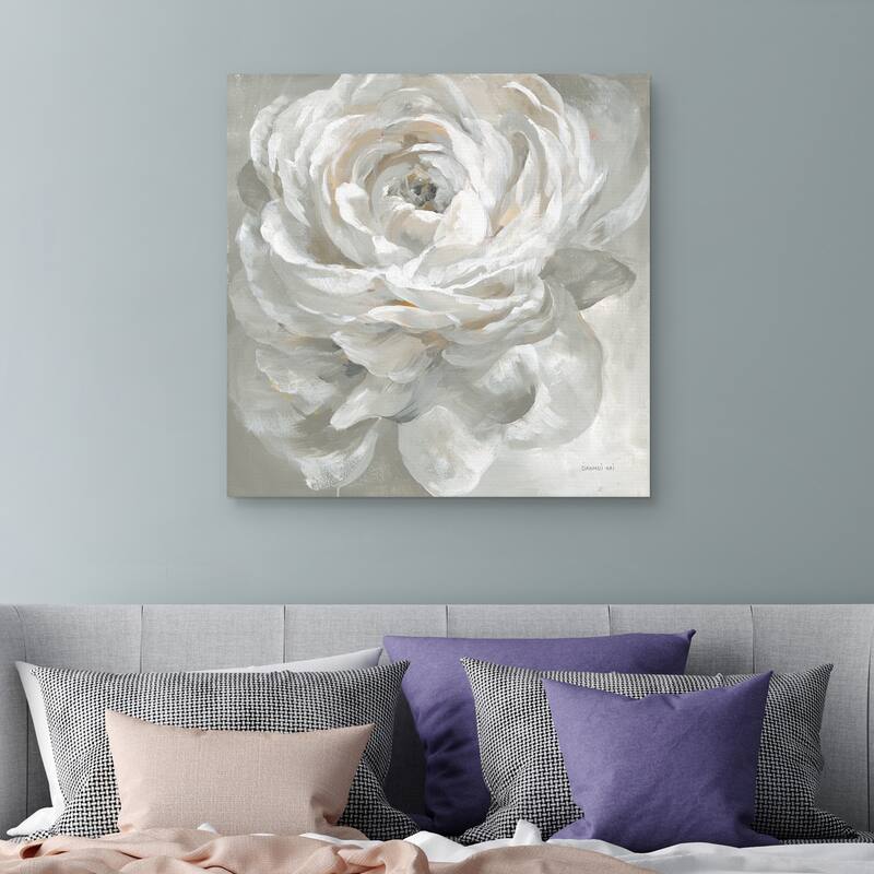 White Rose by Danhui Nai Canvas Art Print