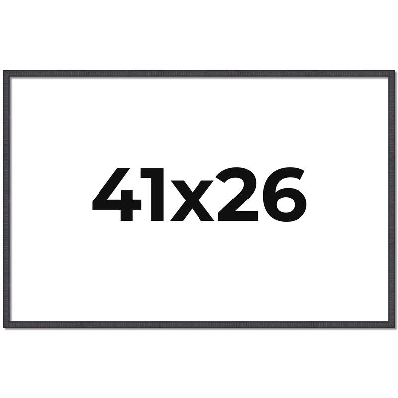 41x26 Frame Brown Solid Wood Picture Frame - Complete Modern Photo