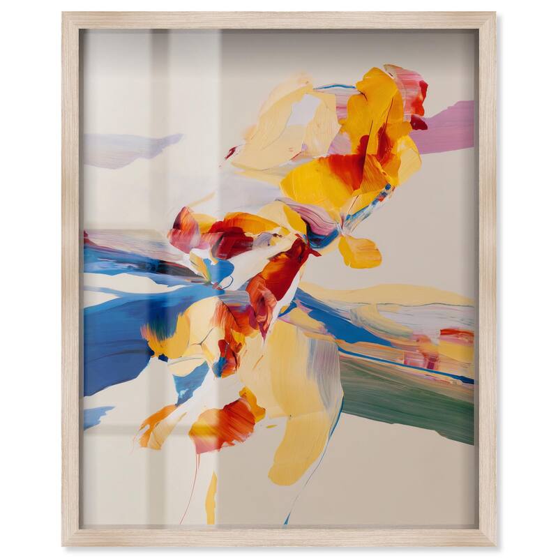 Flippant Bloom III Shadowbox by Art Remedy - Natural - 20" x 24"