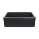 preview thumbnail 7 of 14, Highpoint Collection Reversible 30-inch Fireclay Farmsink Matte Dark Grey