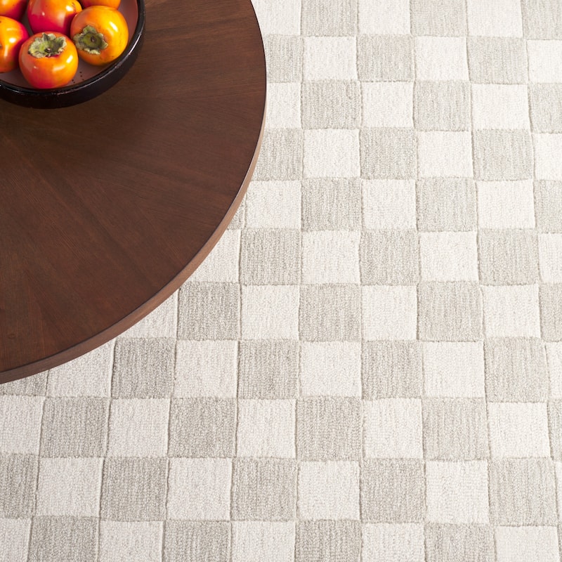 SAFAVIEH Handmade Martha Stewart Collection Berthild Checkered Wool Rug