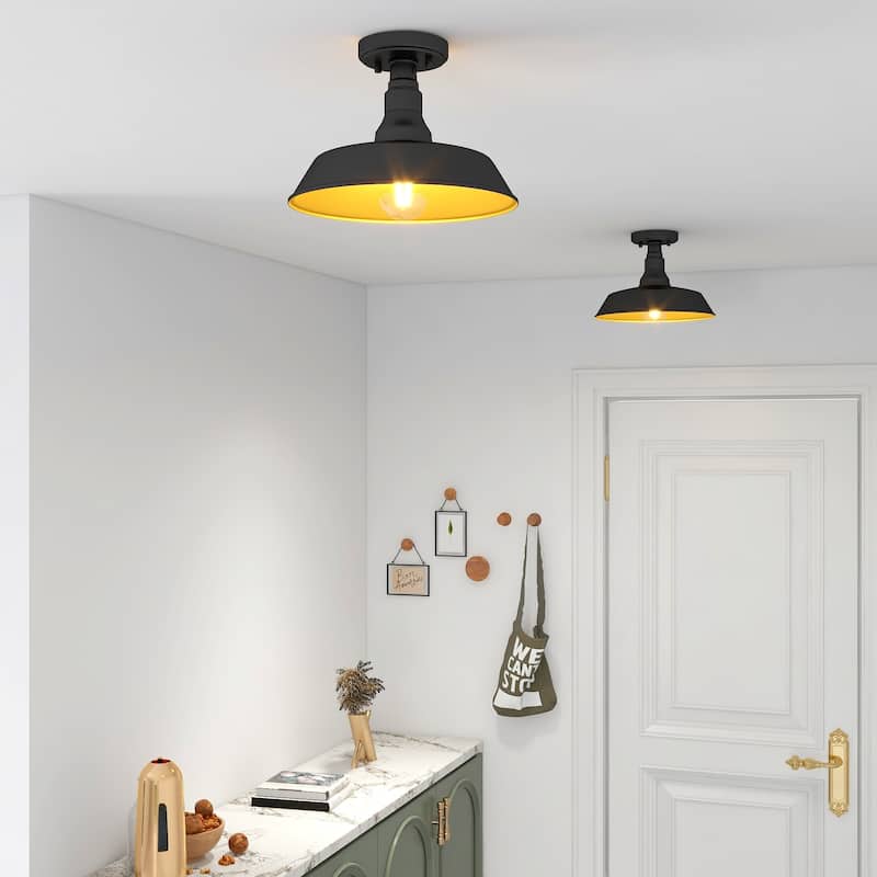 Transitional Semi Flush Mount (Set of 2) - 12"x12"x8.28"