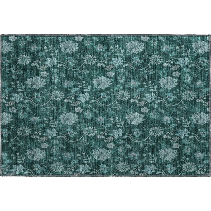 Premium Washable Super Soft Floral Borderless Mayfield Rug