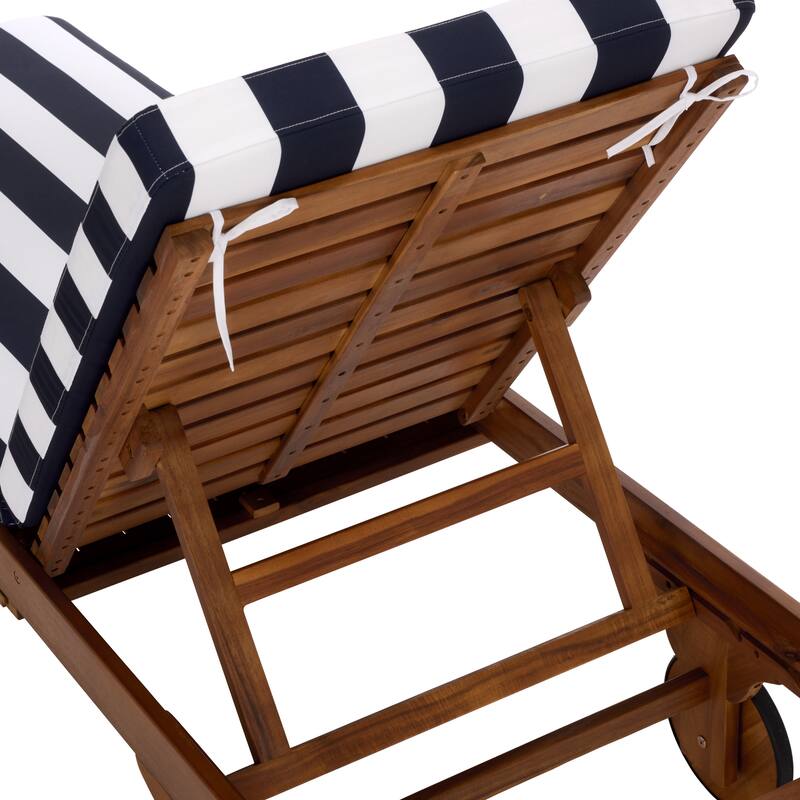 SAFAVIEH Iyanna Lounge Chair - 25 In. W x 80 In. D x 17-42 In. H - 25"W x 80"D x 17-42"H