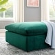 preview thumbnail 23 of 47, Commix Down Filled Overstuffed Performance Velvet Ottoman