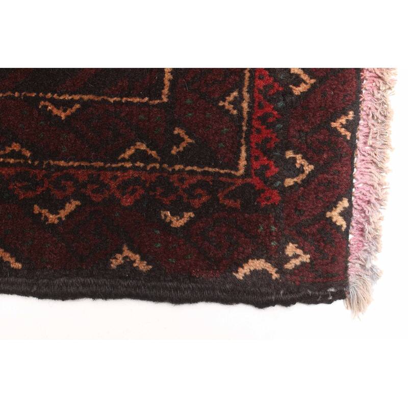 ECARPETGALLERY Hand-knotted Teimani Dark Brown Wool Rug - 2'8 x 4'3