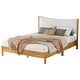 preview thumbnail 8 of 10, Modern Queen Bed Frame with Teddy Velvet Upholstered Headboard and Underbed Storage