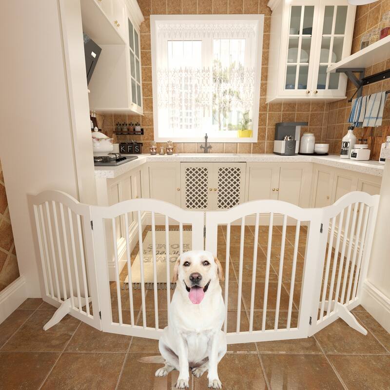 27.6" Height Tall Freestanding Pet Gate
