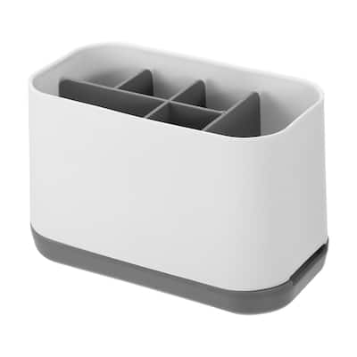 1 Pcs Removable Toothbrush Holder Toothbrush Organizer for Bathroom Gray White - Gray White