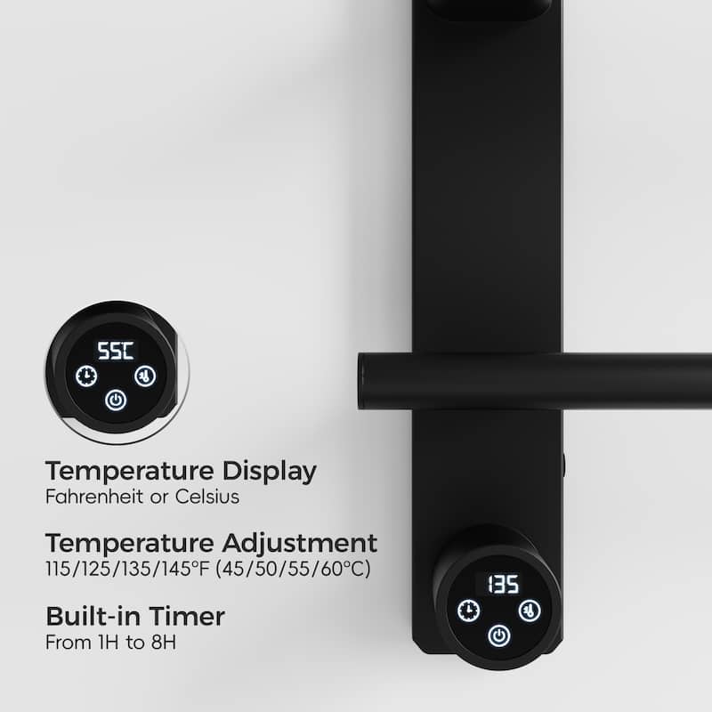 Wall Mounted Heated Towel Rack for Bathroom