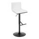 Option White Faux Leather/Black/Straight
