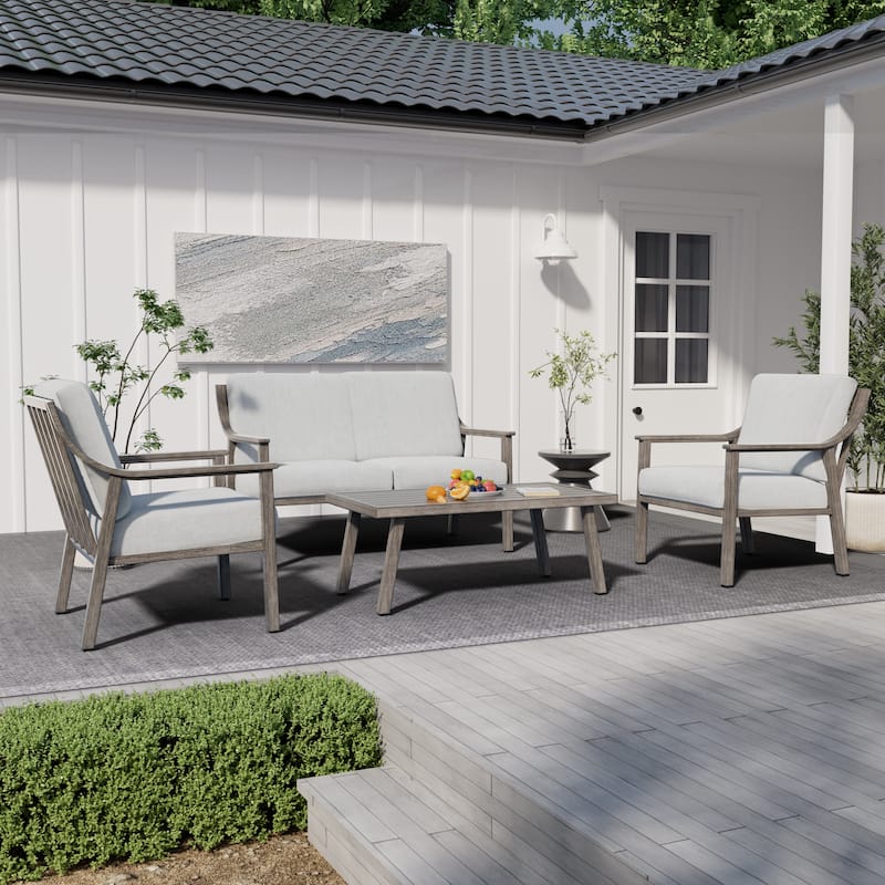 1-Piece Outdoor Aluminum Patio Coffee Table