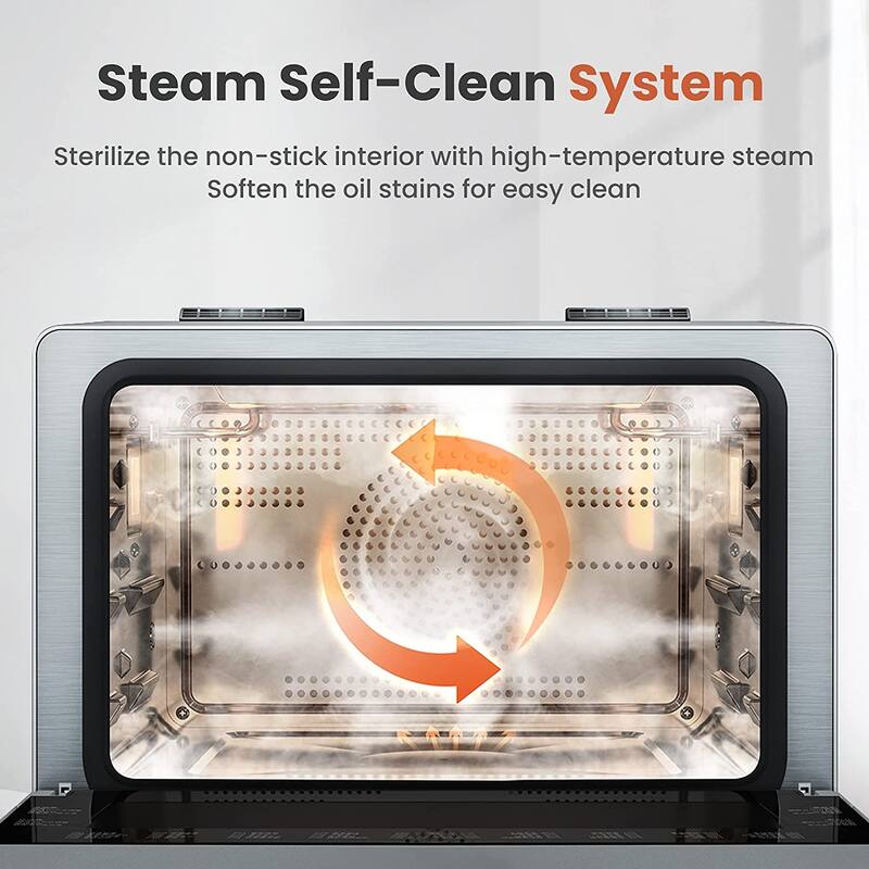 FOTILE ChefCubii HYZK26-E1 4-in-1 Countertop Convection Steam Combi Oven with 40+ Preset Menu and Steam Self-clean, 30 Qt