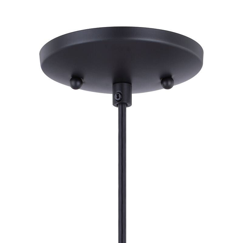 Milano Bronze Mini Pendant Ceiling Light Blue Glass - 4.75-in W x 9.75-in H x 4.75-in D