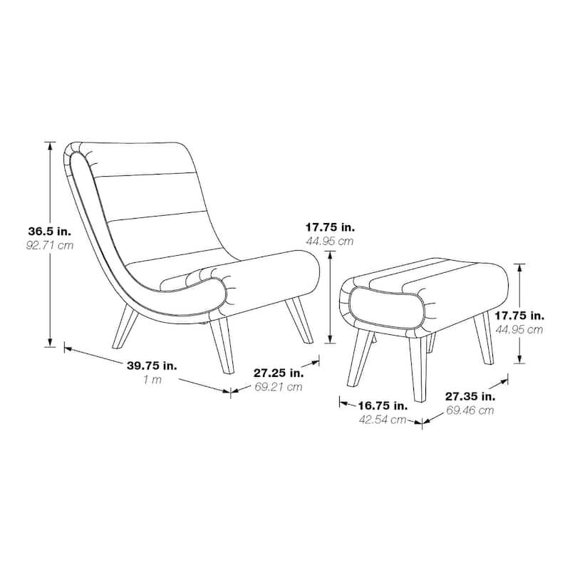Hawkins Lounger with Ottoman