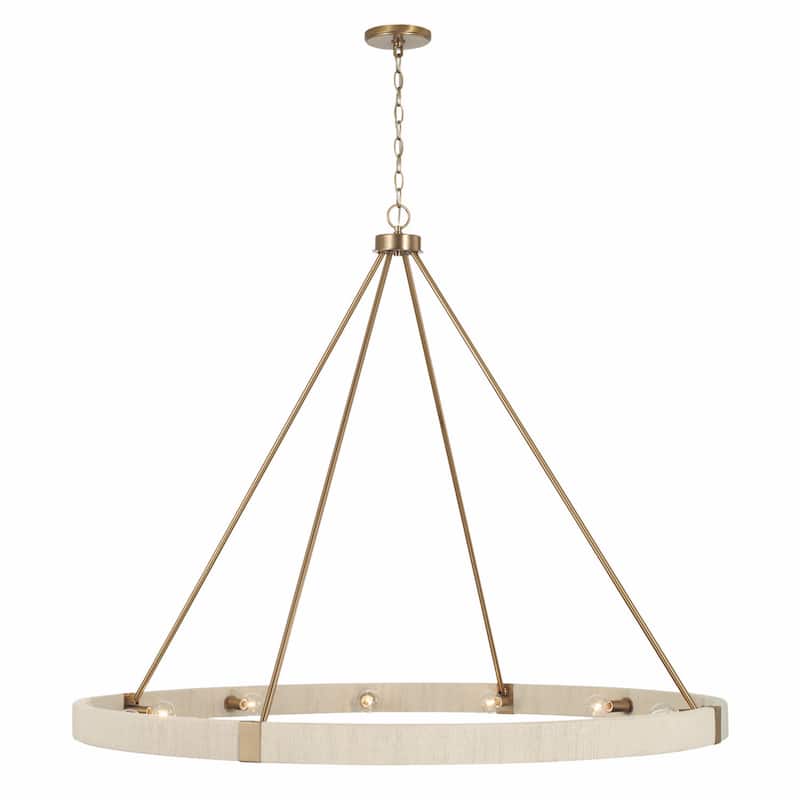 Delaney 12-light Matte Brass Hanging Chandelier