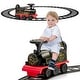 preview thumbnail 6 of 31, 6V Electric Kids Ride On Car Toy Train with 16 Pieces Tracks - 20.3" x 8.5" x 13.6"(L x W x H)