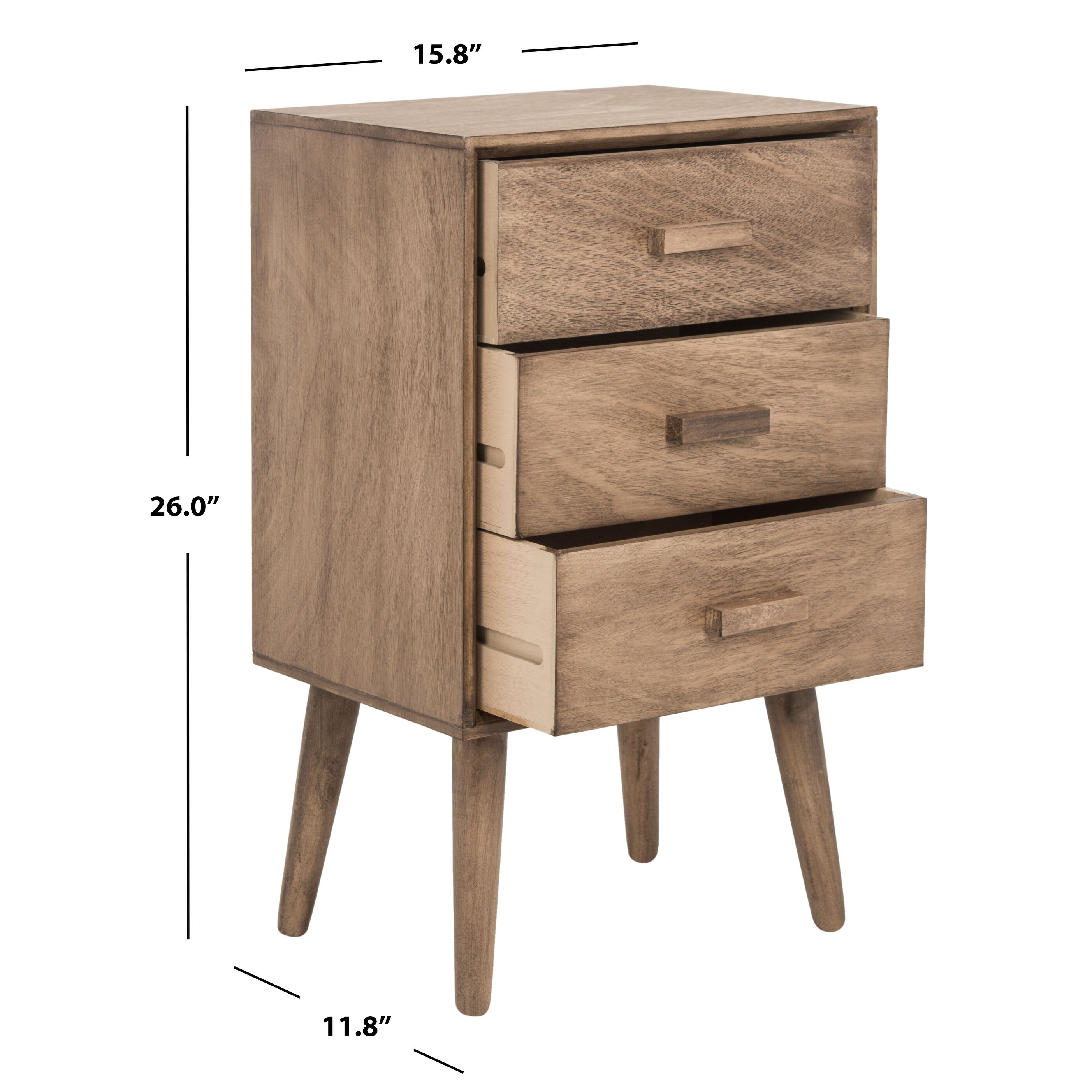 SAFAVIEH Pomona Wood 3 drawer Chest On Sale Bed Bath Beyond