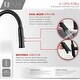 preview thumbnail 17 of 23, STYLISH Solid Stainless Steel Sink Kitchen Faucet, 1 Lever Handle Pull Down Spout Mixer Tap, Stainless Steel Finish