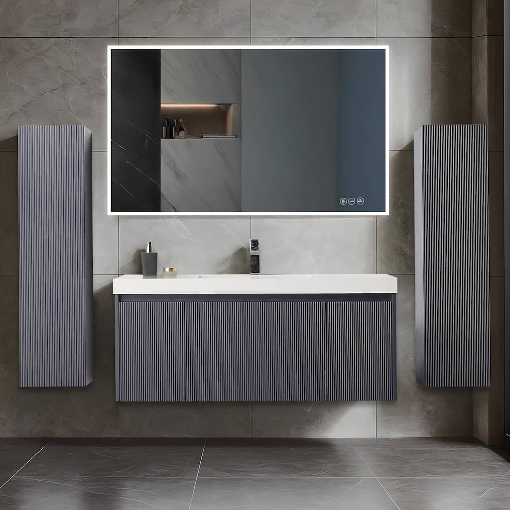 Blossom Positano 48" Floating Vanity with Sink & 2 Side Cabinets