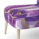 preview thumbnail 4 of 10, Designart "Mettalic Indigo And Gold II" Upholstered Abstract Accent Chair - Glam Arm Chair For Living Room