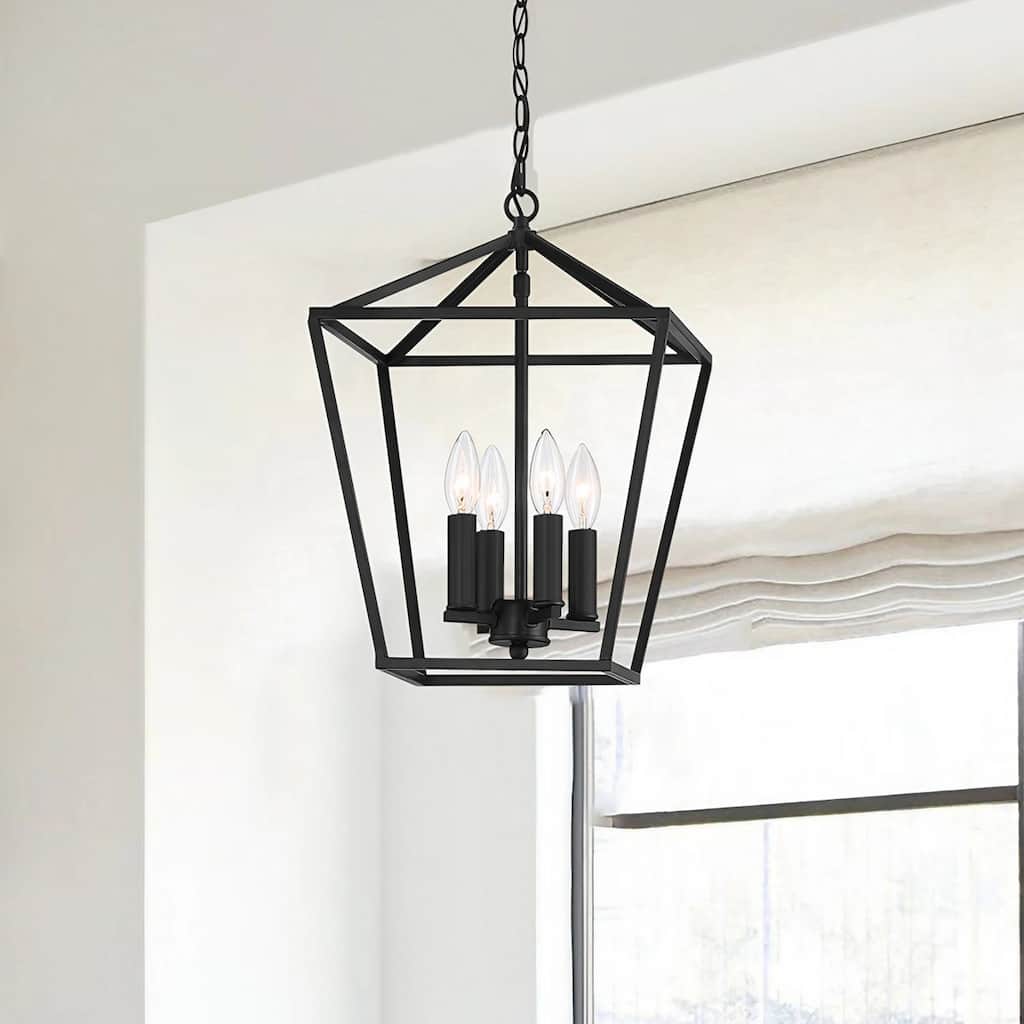 Acroma 4-light Modern Farmhouse Lantern Kitchen Island Pendant