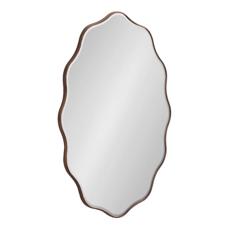 Kate and Laurel Viona Oval Scalloped Mirror
