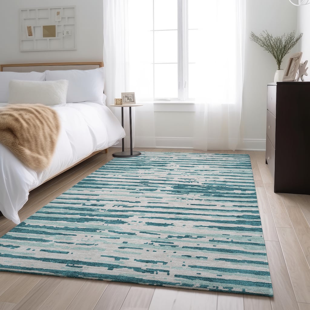 Premium Washable Super Soft Modern Scratches Mayfield Rug