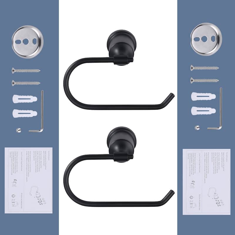 WOWOW Wall-Mounted Stainless Steel Bathroom Toilet Paper Holder