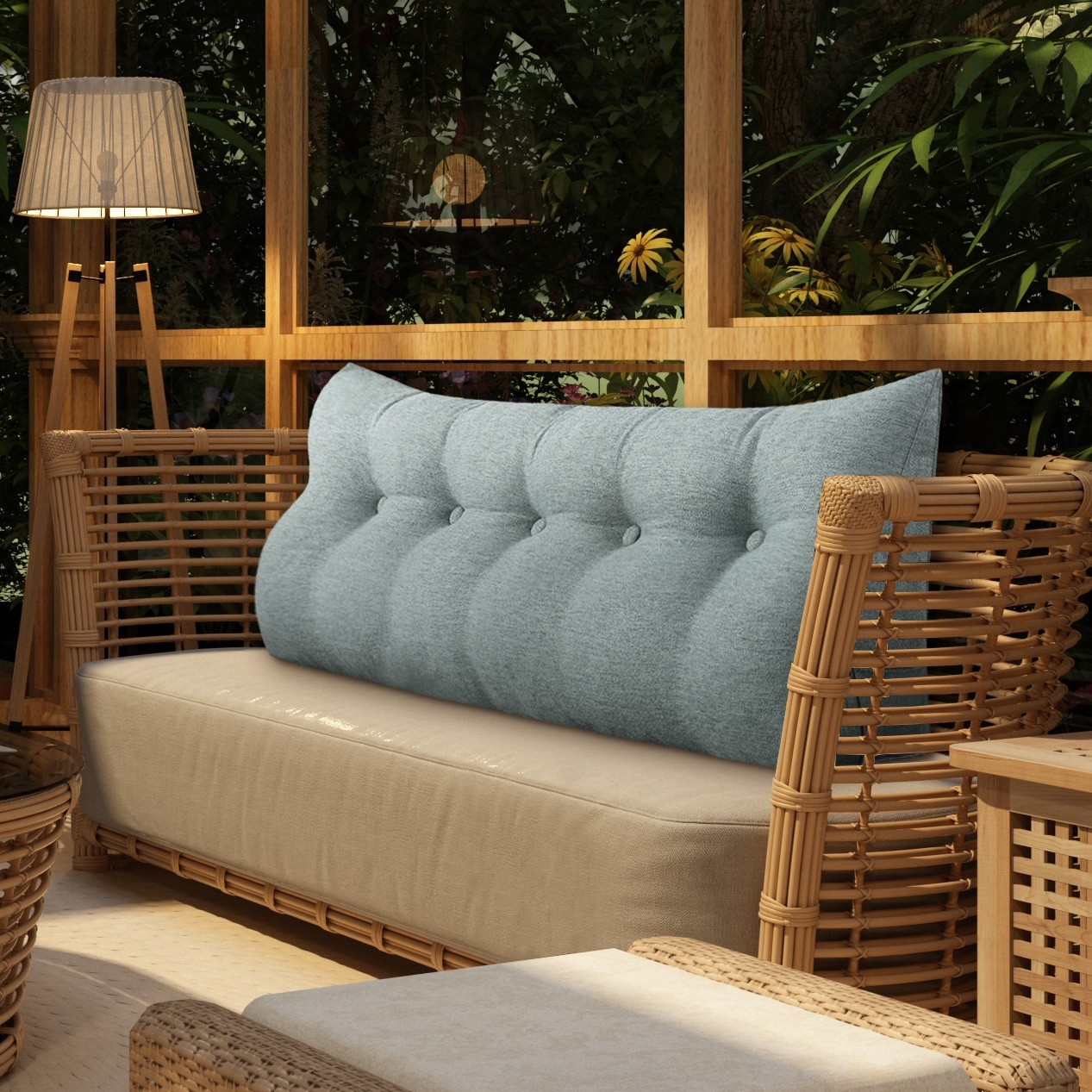 Lumbar Pillow Sofa With Big Pillows College Essentials YURRO