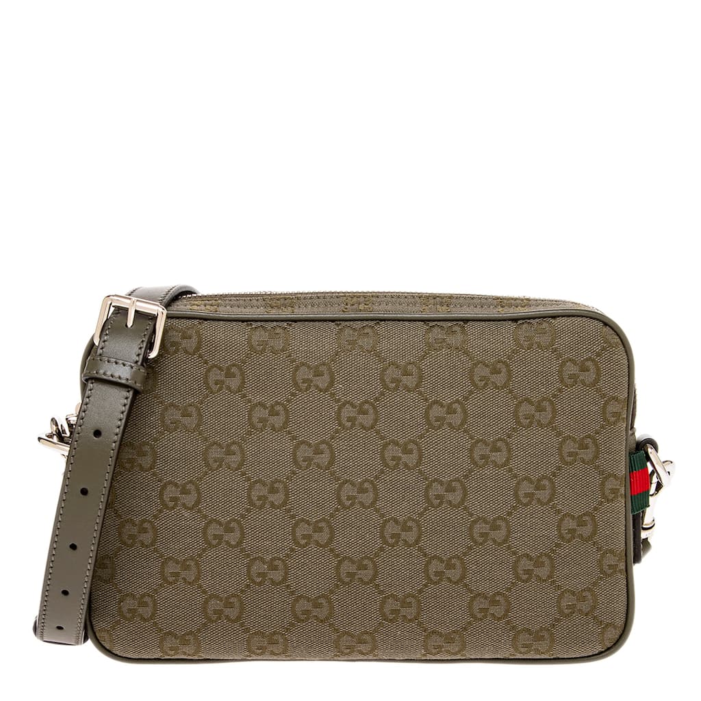 Gucci Men's GG Canvas Small Crossbody Bag