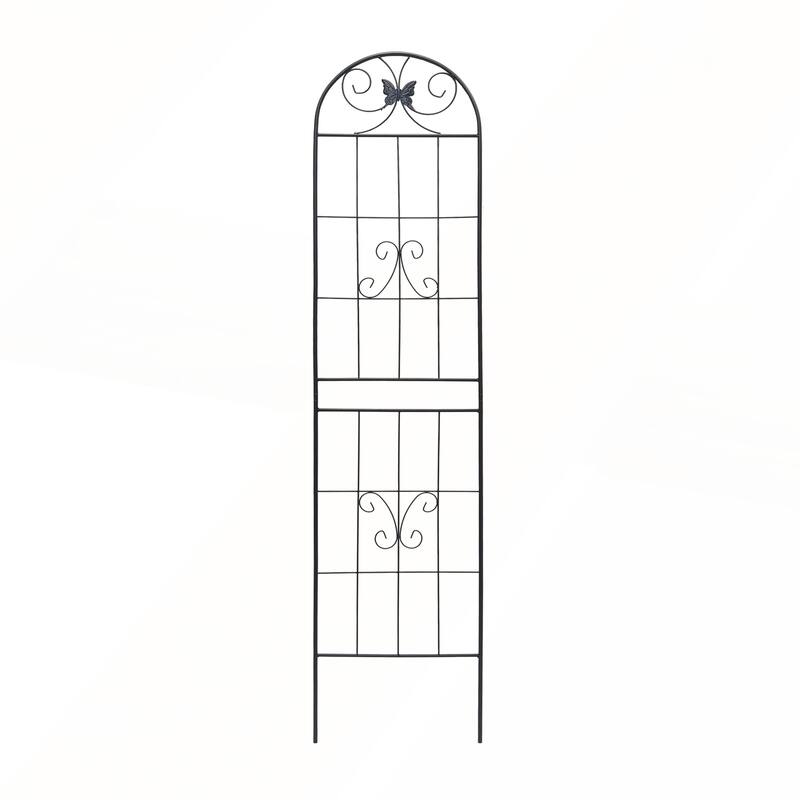 2 Pack Metal Garden Trellis 86.7in x 19.7in Rustproof Trellis