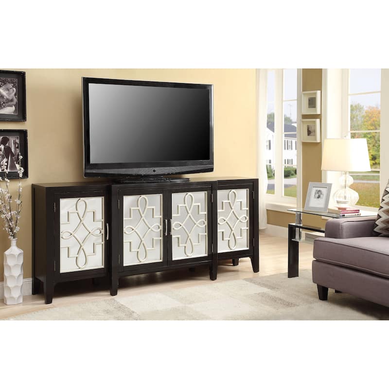 Kacia Antique Finish Console Cabinet