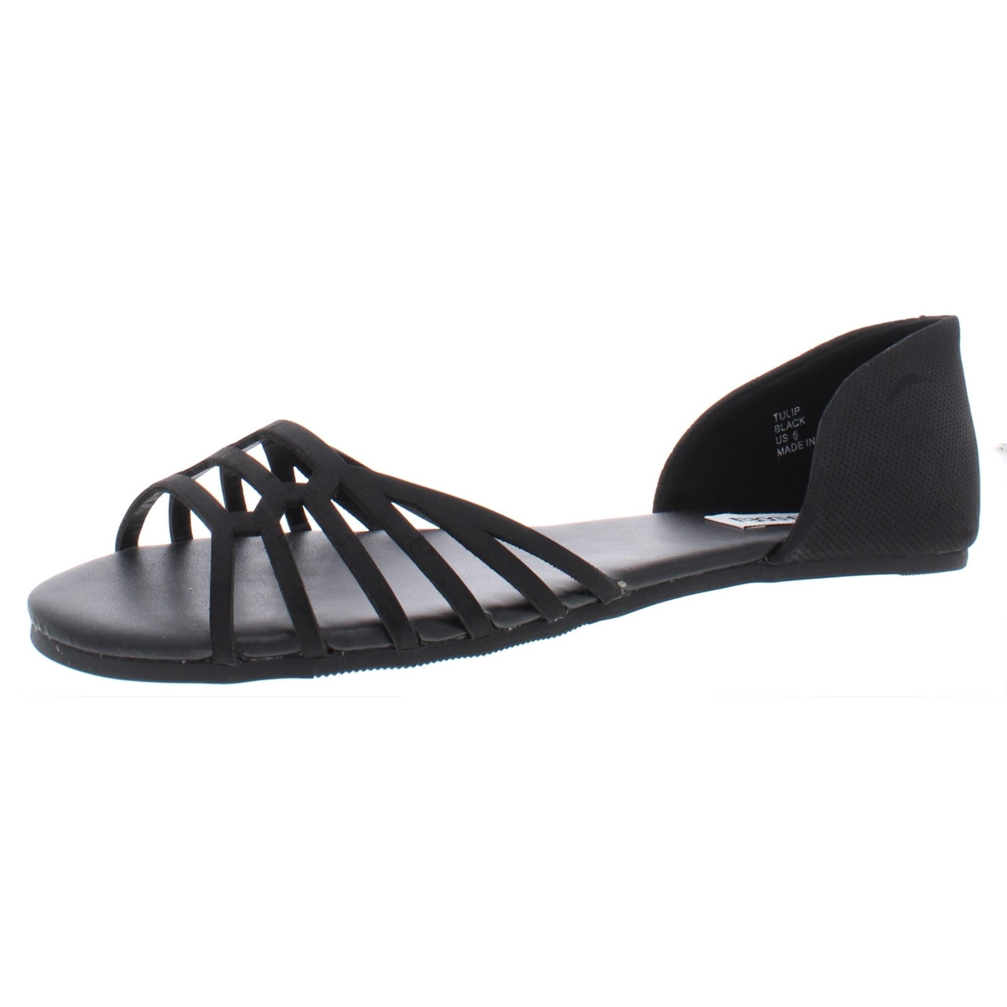 steve madden closed toe flat sandals
