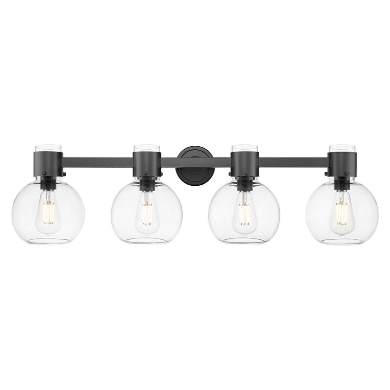 Innovations Lighting 464-4W-G464B-7CL Lawton Sphere 4 Light 34" Wide - Matte Black