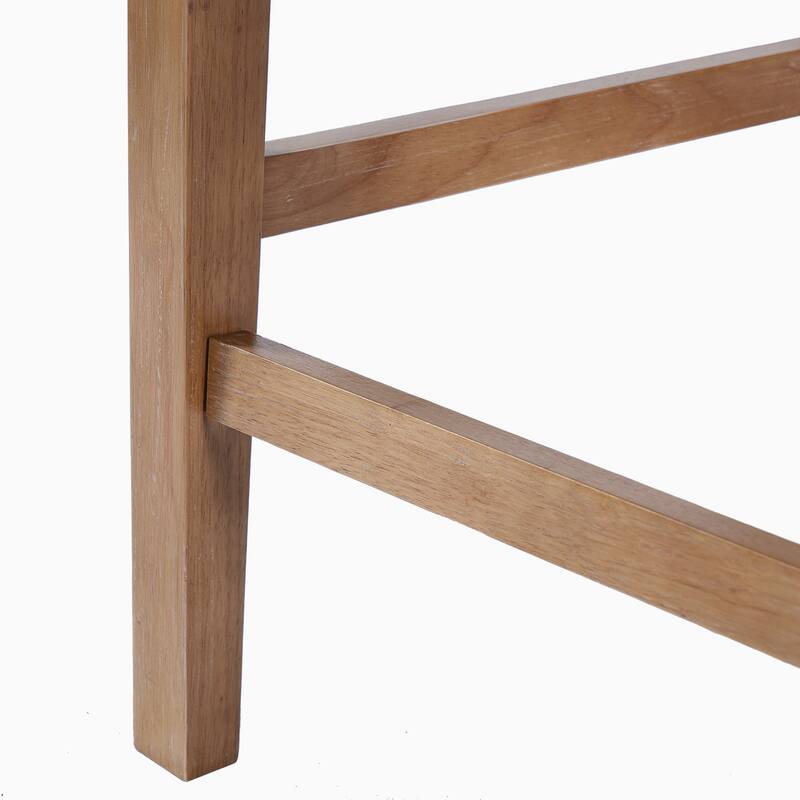 Christopher Knight Home - French Country Wood & Rattan Counter Stools with Upholstered Seat and Arms - Set of 2