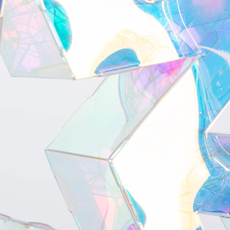 Stunning 18.3 Inch USB Electric Lighted Hanging Holographic Snowflake