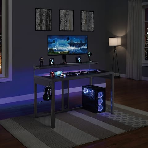Loadout Metal 48-inch Gaming Desk with RGB LED Lights